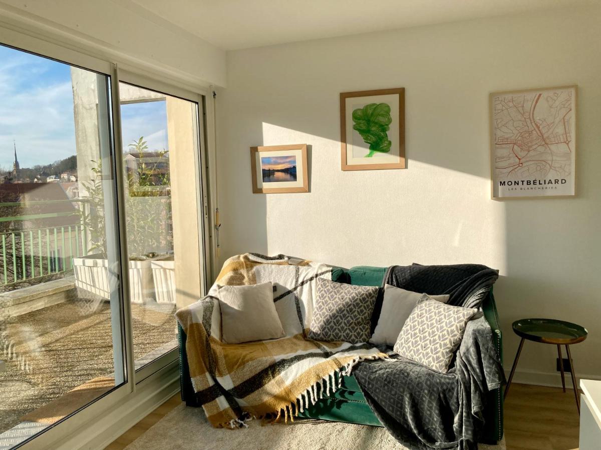 Appartement Avec Terrasse Et Parking Gratuit Accole Montbeliard Luaran gambar